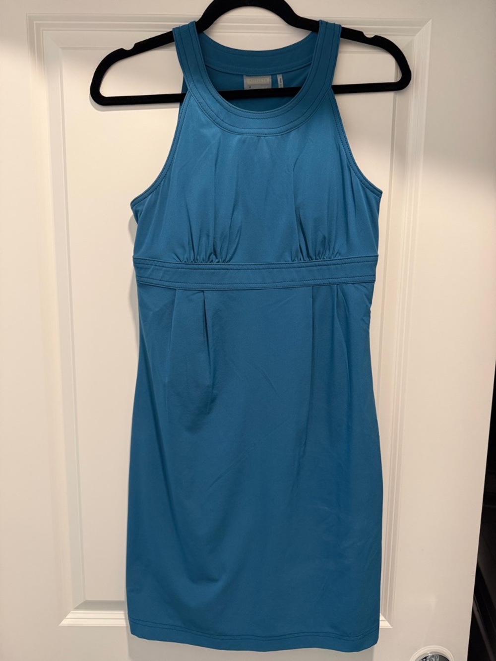 Athleta Teal Sleeveless Midi Tank Dress